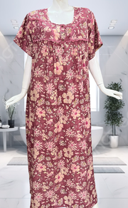 Pink Garden Spun  Nighty. Flowy Spun Fabric | Laces and Frills