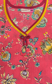 Peach Garden Pure Cotton Nighty. Pure Durable Cotton | Laces and Frills