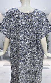 Blue Garden Pure Cotton Nighty. Pure Durable Cotton | Laces and Frills