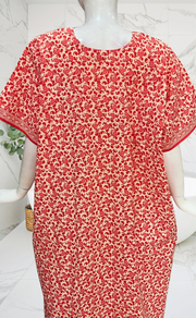 Peach Paisley Print Pure Cotton Nighty. Pure Durable Cotton | Laces and Frills