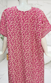 Pink Paisley Print Pure Cotton Nighty. Pure Durable Cotton | Laces and Frills