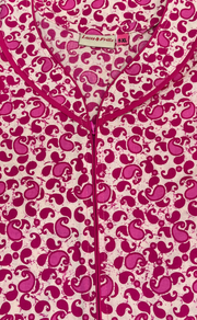 Pink Paisley Print Pure Cotton Nighty. Pure Durable Cotton | Laces and Frills