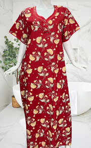 Red Garden Pure Cotton Nighty. Pure Durable Cotton | Laces and Frills