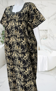 Black Garden Pure Cotton Nighty. Pure Durable Cotton | Laces and Frills