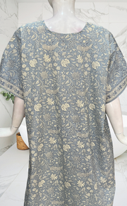 Light Blue Garden Pure Cotton Nighty. Pure Durable Cotton | Laces and Frills