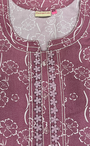 Pink Floral Spun Nighty. Flowy Spun Fabric | Laces and Frills