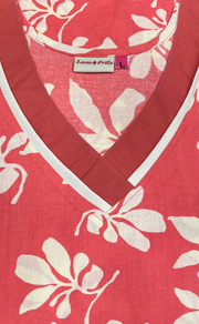 Peach Pure Cotton Long Sleeve Nighty. Pure Durable Cotton | Laces and Frills