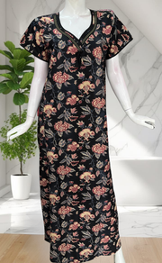 Black Garden Pure Cotton Nighty. Pure Durable Cotton | Laces and Frills