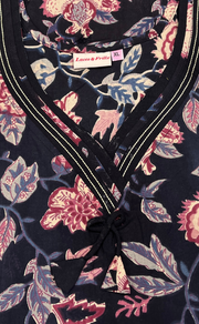 Black Garden Pure Cotton Nighty. Pure Durable Cotton | Laces and Frills