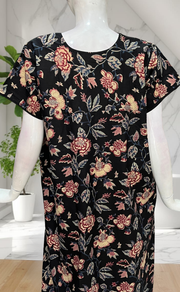 Black Garden Pure Cotton Nighty. Pure Durable Cotton | Laces and Frills