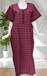 Pink Tiny Flora Pure Cotton Nighty. Pure Durable Cotton | Laces and Frills