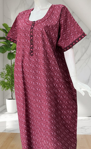 Pink Tiny Flora Pure Cotton Nighty. Pure Durable Cotton | Laces and Frills