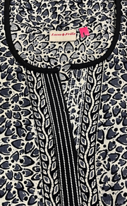 Grey Leafy Pure Cotton Nighty. Pure Durable Cotton | Laces and Frills