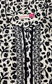 Off White Flora Pure Cotton Nighty. Pure Durable Cotton | Laces and Frills