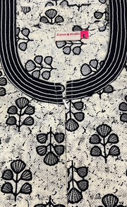 Off White Leafy Pure Cotton Nighty. Pure Durable Cotton | Laces and Frills