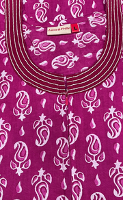Pink Paisley Print Pure Cotton Nighty. Pure Durable Cotton | Laces and Frills