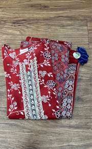 Maroon Garden Kurti With Pant And Dupatta Set  .Pure Versatile Cotton. | Laces and Frills - Laces and Frills