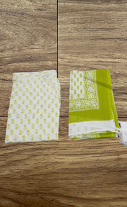 Green Butta Kurti With Pant And Dupatta Set  .Pure Versatile Cotton. | Laces and Frills - Laces and Frills