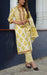 Yellow Floral Kurti With Pant And Dupatta Set  .Pure Versatile Cotton. | Laces and Frills - Laces and Frills
