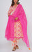 Off White/Pink Garden Kurti With Pant And Dupatta Set  .Pure Versatile Cotton. | Laces and Frills - Laces and Frills