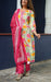Off White/Rani Pink Floral Kurti With Pant And Dupatta Set  .Pure Versatile Cotton. | Laces and Frills - Laces and Frills