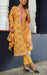 Yellow/Pink Floral Kurti With Pant And Dupatta Set  .Pure Versatile Cotton. | Laces and Frills - Laces and Frills