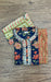 Indigo Blue/Orange Zari Embroidery Kurti With Pant And Dupatta Set  .Pure Versatile Cotton. | Laces and Frills - Laces and Frills