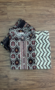 Brown/Cream Garden Jaipur Cotton Kurti With Pathani Pant And Cotton Dupatta Set  .Pure Versatile Cotton. | Laces and Frills - Laces and Frills