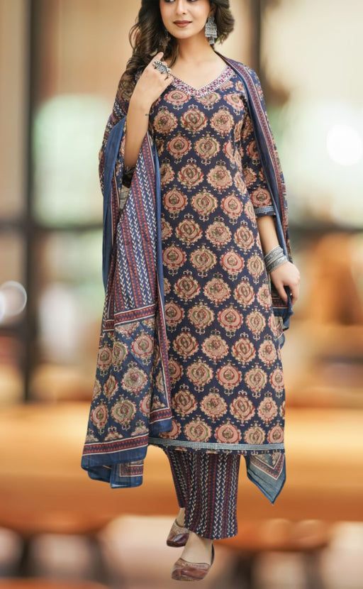 Anarkali Kurta Sets for Women Black Motifs Printed Layered Jacket Style  Kurti With Trousers Indian Ethnic Wear Pakistani Salwar Suit - Etsy Hong  Kong