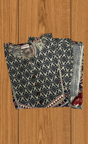 Off White/Maroon Floral Garden Jaipur Cotton Kurti With Pant And Dupatta Set. Pure Versatile Cotton. | Laces and Frills