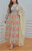 Off White/Cream Floral Kurti With Pant And Dupatta Set. Versatile Muslin. | Laces and Frills - Laces and Frills