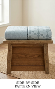Blanket | Dohar. Pista Green Abstract soft & Cozy. Two Pc Single bed | Laces and Frills - Laces and Frills