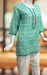 Sea Green Abstract Jaipuri Cotton Short Kurti. Pure Versatile Cotton. | Laces and Frills - Laces and Frills