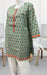 Sea Green/Orange Floral Jaipuri Cotton Short Kurti. Pure Versatile Cotton. | Laces and Frills - Laces and Frills