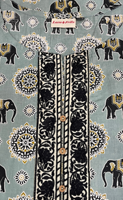 Pista Green Jaipur Cotton Short Kurti. Pure Versatile Cotton. | Laces and Frills