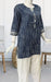 Navy Blue Stripes Jaipuri Cotton Short Kurti. Pure Versatile Cotton. | Laces and Frills - Laces and Frills