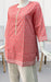Pink Flora Motif Jaipuri Cotton Short Kurti. Pure Versatile Cotton. | Laces and Frills - Laces and Frills