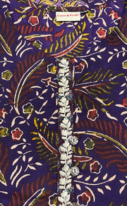 Violet Garden Jaipur Cotton Short Kurti. Pure Versatile Cotton. | Laces and Frills