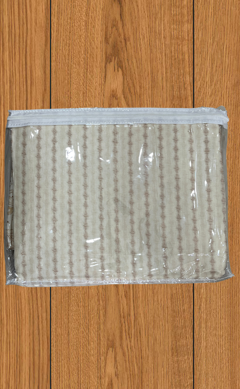 Blanket | Dohar. Cream Floral soft & Cozy. Two Pc Single bed | Laces and Frills