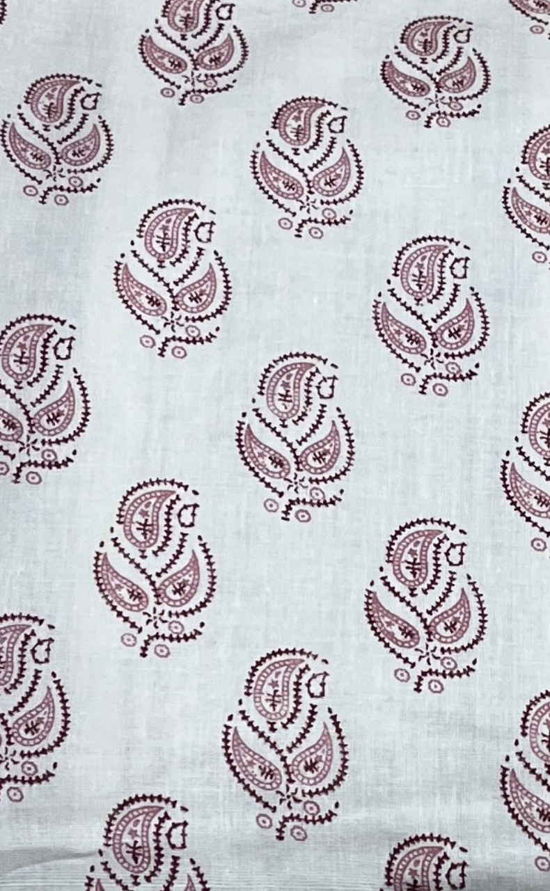 Blanket | Dohar. Maroon Leafy soft & Cozy. Two Pc Single bed | Laces and Frills