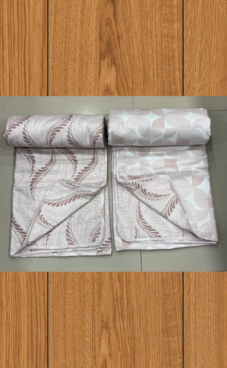 Blanket | Dohar. Maroon Leafy soft & Cozy. Two Pc Single bed | Laces and Frills