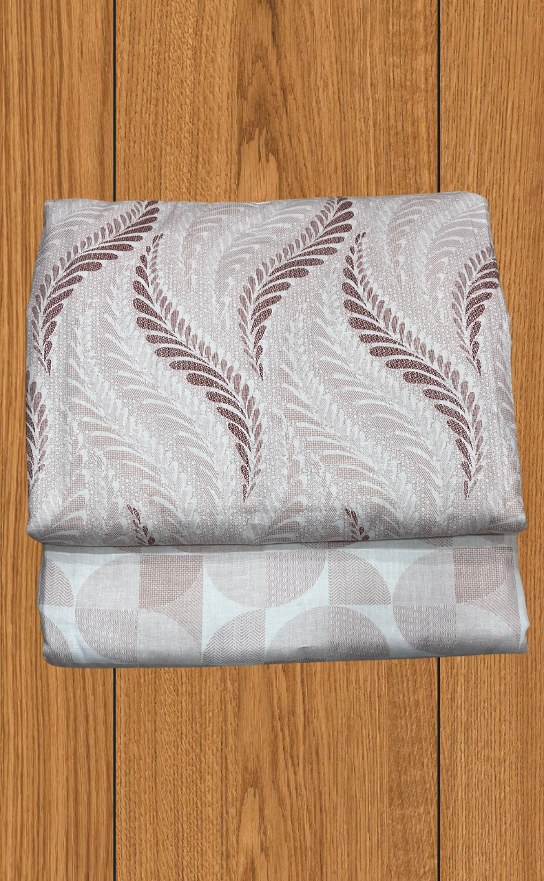 Blanket | Dohar. Maroon Leafy soft & Cozy. Two Pc Single bed | Laces and Frills