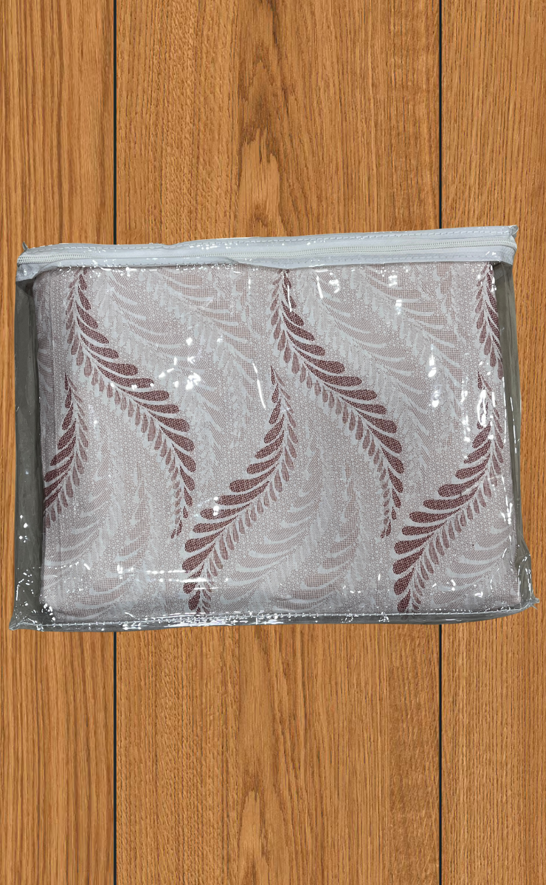 Blanket | Dohar. Maroon Leafy soft & Cozy. Two Pc Single bed | Laces and Frills