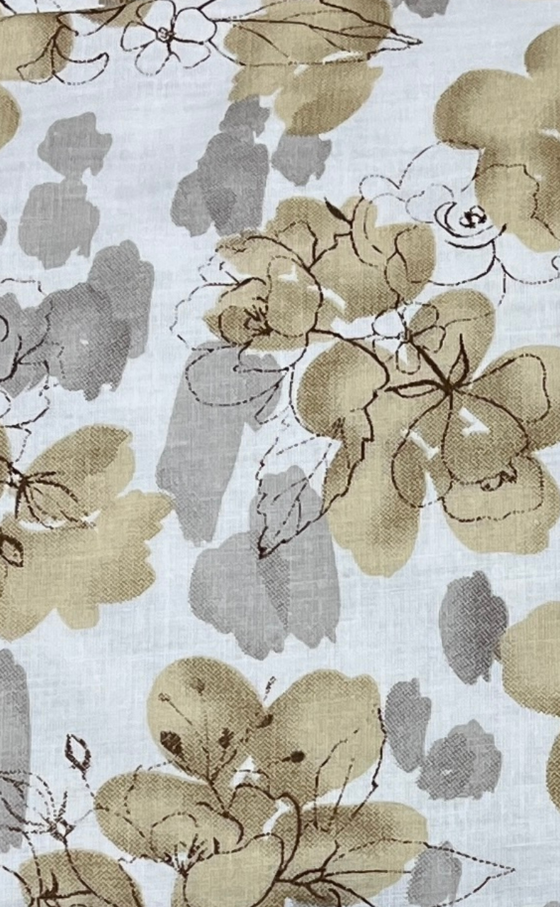 Blanket | Dohar. Mustard Flora soft & Cozy. Two Pc Single bed | Laces and Frills