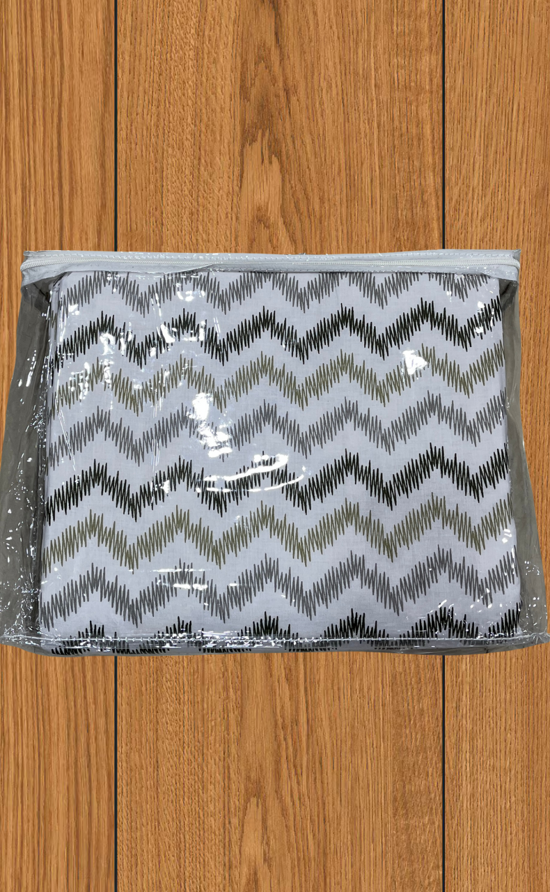 Blanket | Dohar. Pista Green Flora soft & Cozy. Two Pc Single bed | Laces and Frills