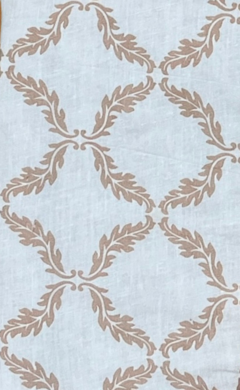 Blanket | Dohar. Peach Leafy soft & Cozy. Two Pc Single bed | Laces and Frills