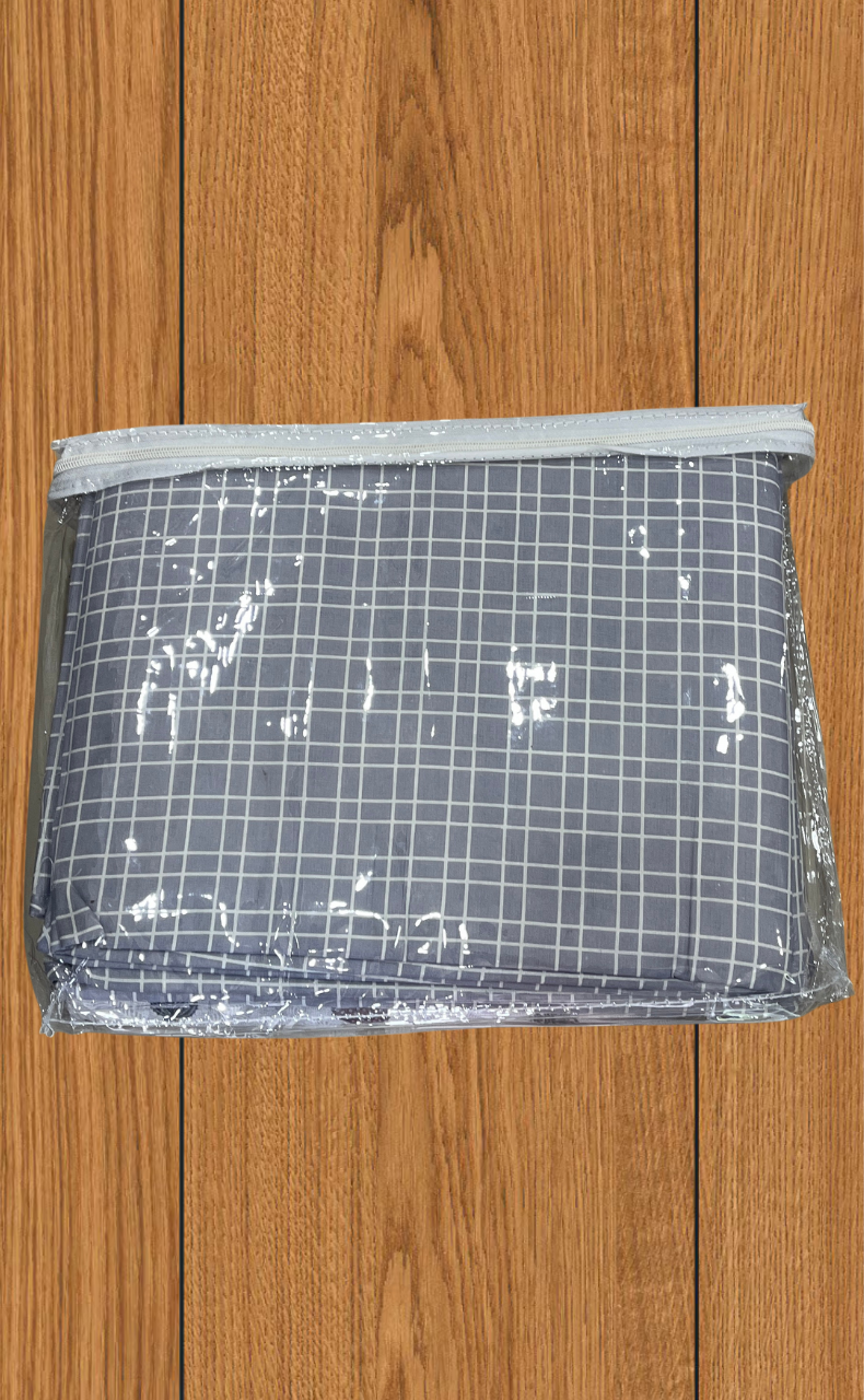 Blanket | Dohar. Grey Flora soft & Cozy. Two Pc Single bed | Laces and Frills