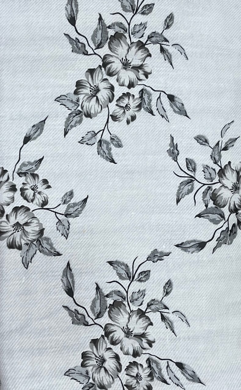 Blanket | Dohar. Grey Garden soft & Cozy. Two Pc Single bed | Laces and Frills