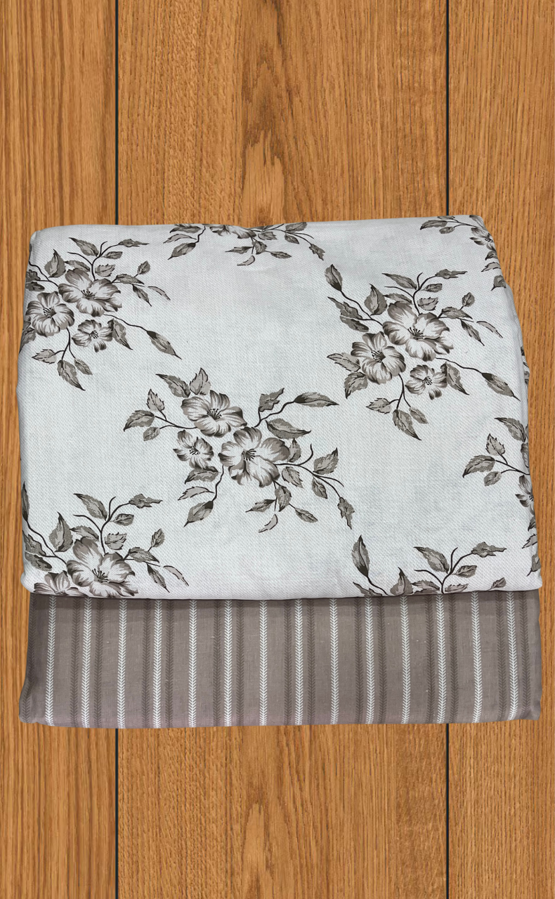 Blanket | Dohar. Brown Garden soft & Cozy. Two Pc Single bed | Laces and Frills