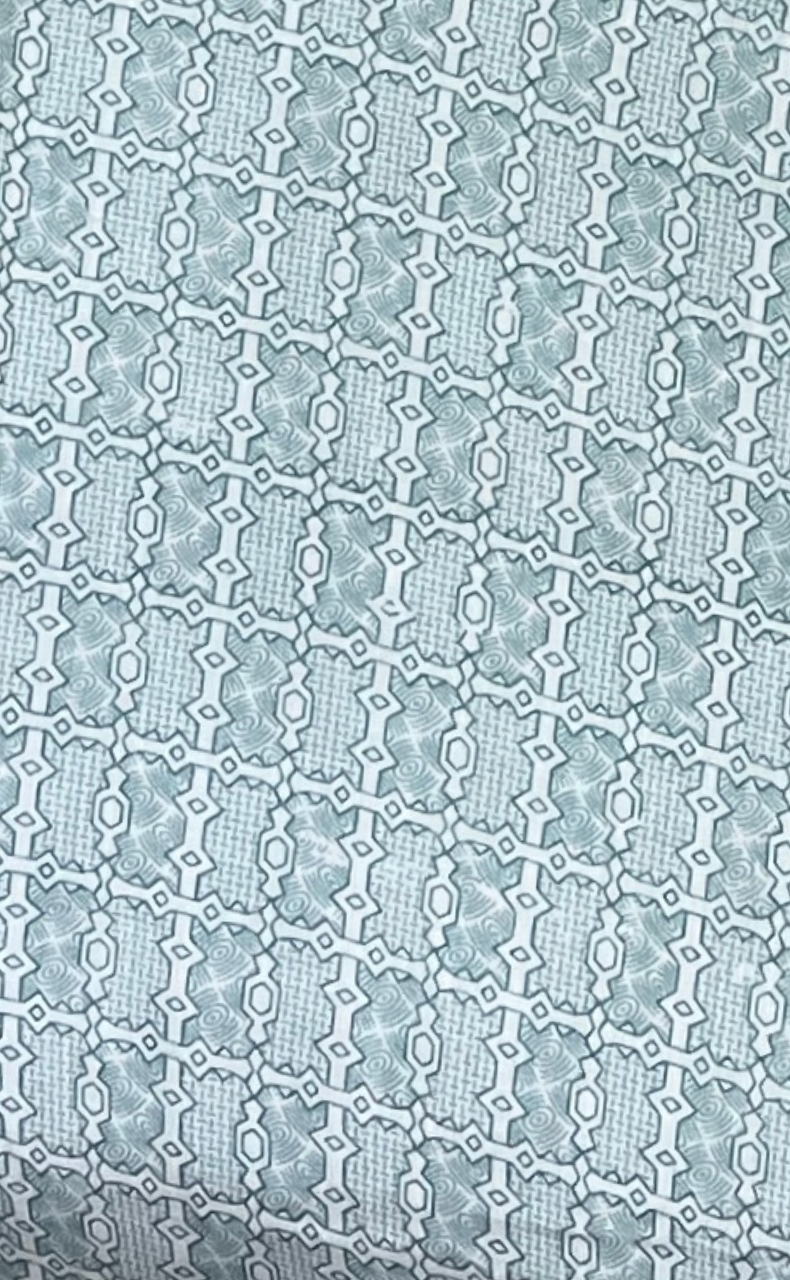 Blanket | Dohar. Pista Green Abstract soft & Cozy. Two Pc Single bed | Laces and Frills